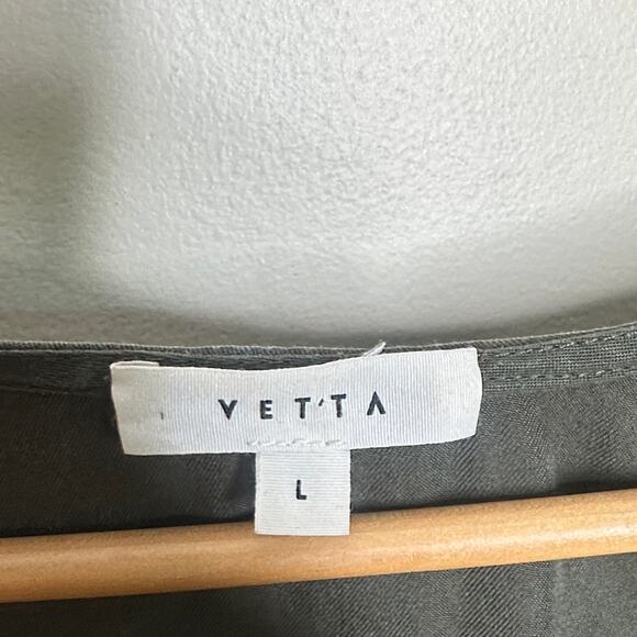 VETTA Capsule The Short Wrap Dress Olive Green Sz L {C28} - Picture 6 of 7